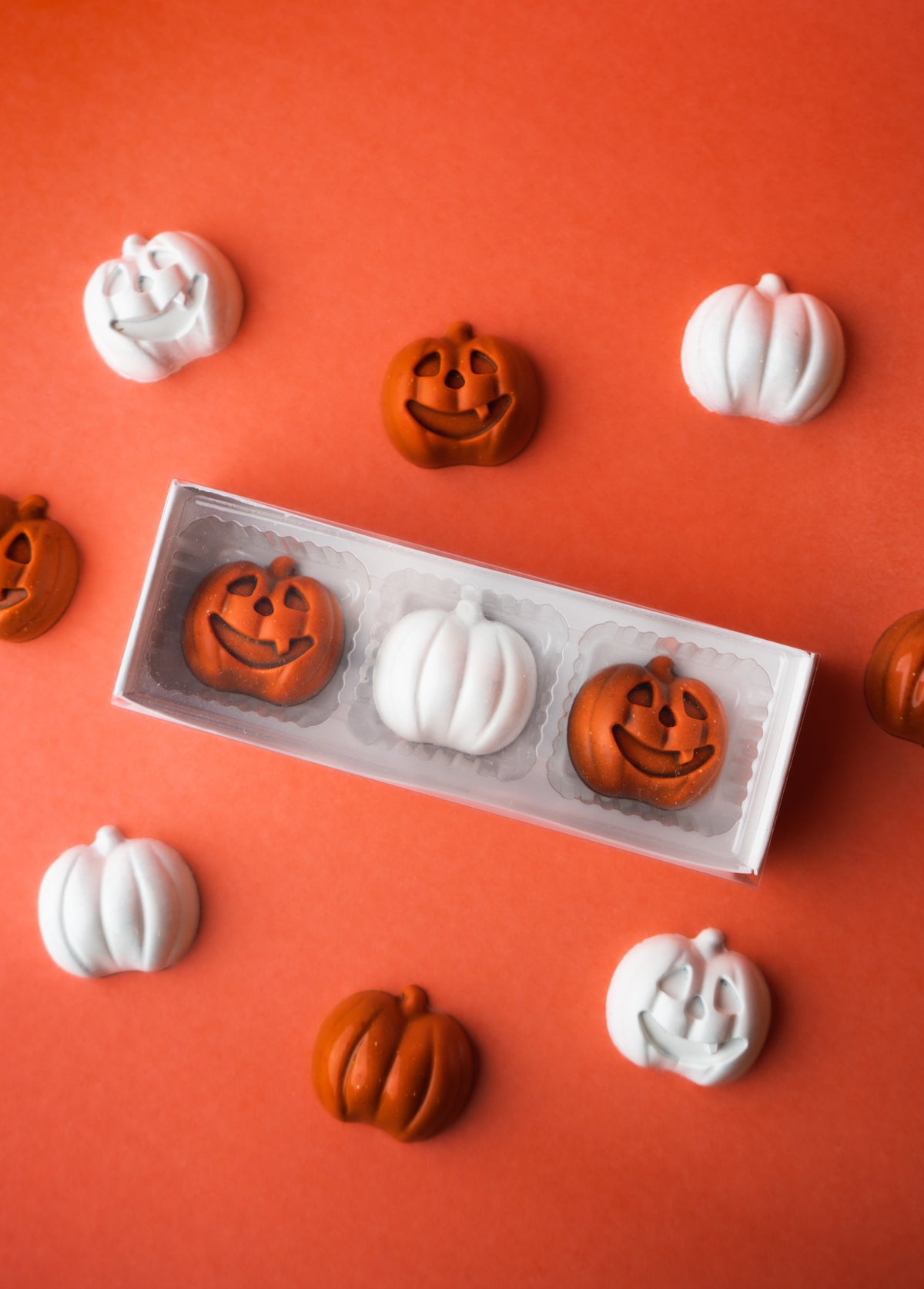 Boîte de 3 citrouilles caramel fleur de sel