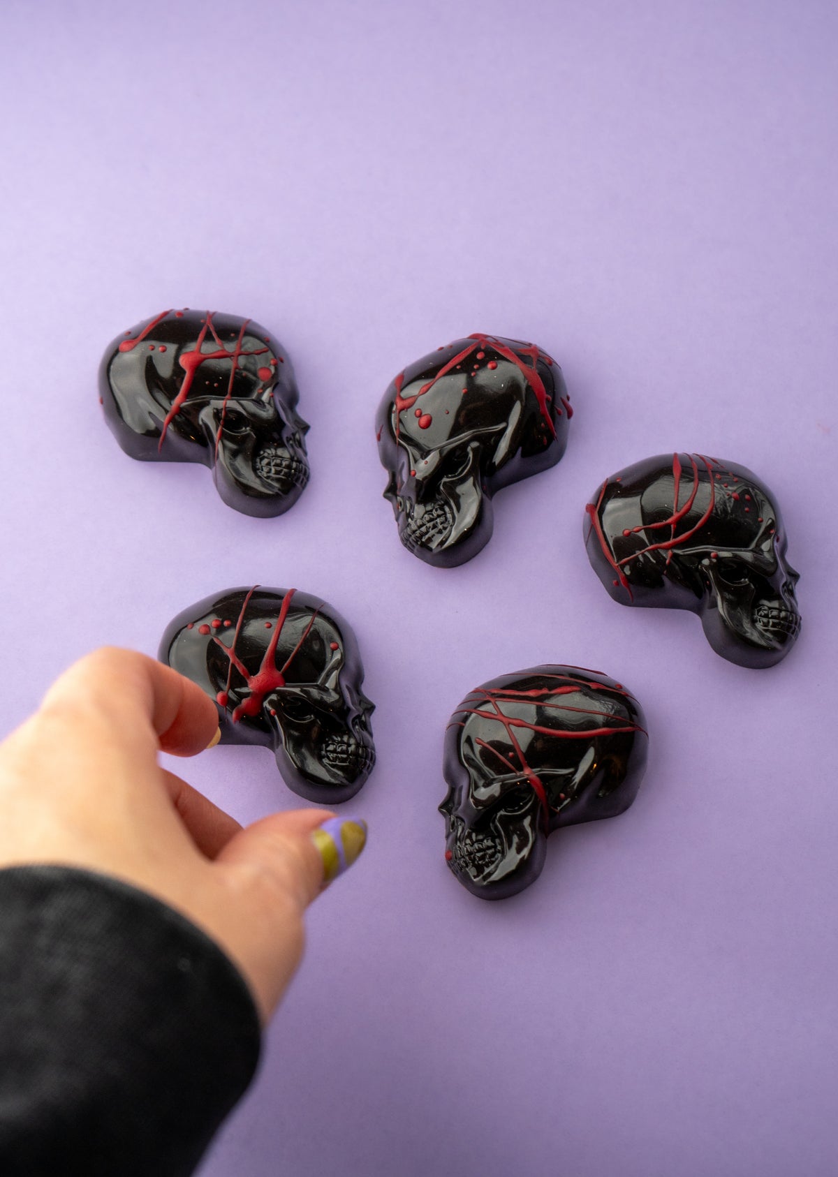 Crâne choco framboise
